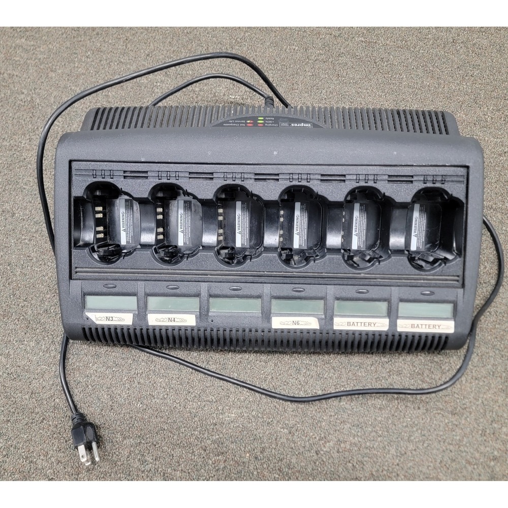 Motorola WPLN4127AR Impres 6 Bank Rack Charger Base for XTS5000 XTS2500 XTS1500